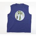 Cotton Traders Womens Blue Basic Tank Size 3XL