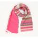 Accessorize Girls Pink Striped Fleece Scarf Scarves & Wraps Size Regular