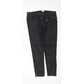 French Connection Womens Black Skinny Jeans Size 12 L28 in