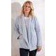 Drape Front Boucle Jacket - SEASPRAY - L