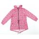 Primark Womens Pink Floral Jacket Coat Size M - Blue & White flowers Drawstring waist