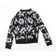 New Look Womens Black Floral Jacket Size 8