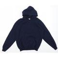 Gildan Girls Blue Cotton Pullover Hoodie Size L