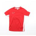 Nike Boys Red Basic T-Shirt Size 8 Years