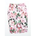 Miss Selfridge Womens Multicoloured Floral Straight & Pencil Skirt Size 8