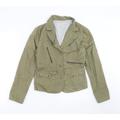 Select Womens Green Herringbone Jacket Size 14