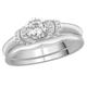 The Bridal Suite 18ct White Gold Diamond Engagement And Wedding Ring Set - 28pts - S3204-S