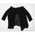 River Island Womens Black Knit Pullover Jumper Size 6