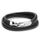 Calvin Klein 35000109 Black Leather Wrap Bracelet - A9412