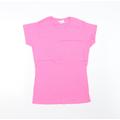 Gildan Womens Pink Basic T-Shirt Size L