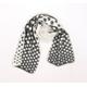 Preworn Womens White Polka Dot Knit Scarf