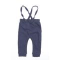 George Baby Blue Cotton Dungaree One-Piece Size 6-9 Months Button