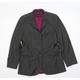 Ted Baker Womens Grey Striped Wool Jacket Suit Jacket Size 14