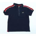 Ben Sherman Boys Blue Basic Polo Size 3-4 Years