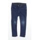 NEXT Girls Blue Cotton Skinny Jeans Size 4 Years Regular