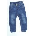 Preworn Boys Blue Straight Jeans Size 3-4 Years