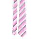 Jeff Banks Mens Pink Striped 100% Silk Classic Fit Tie