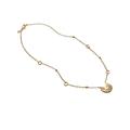 John Hardy 18K Yellow Gold Classic Chain Hammered Disc Pendant Necklace, 18