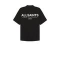 ALLSAINTS Underground Short Sleeve Shirt in Black. Size L, M, S, XXL/2X.