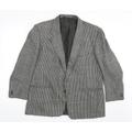 Brook Taverner Mens Green Striped Jacket Suit Jacket One Size