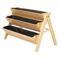 Alfresco 3 Tier Wooden Garden Raised Bed, none