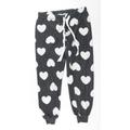 Secret Posessions Womens Grey Solid Polyester Capri Pyjama Pants Size M