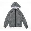 Cedar Wood State Mens Grey Check Rain Coat Coat Size M