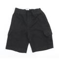 F&F Boys Grey Polyester Cargo Shorts Size 4-5 Years Regular - Schoolwear