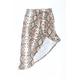 PRETTYLITTLETHING Womens Brown Animal Print Wrap Skirt Size 14 - Asymmetric Hem