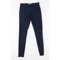 Primark Girls Blue Skinny Jeans Size 11-12 Years - distressed