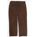 Stone Bay Mens Brown Cotton Straight Jeans Size 34 in L30 in Regular Zip