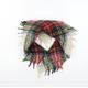 Edinburgh Woolen Mill Womens Multicoloured Plaid Knit Scarf