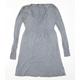 Oasis Womens Grey Jumper Dress Size 8