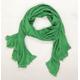 Preworn Womens Green Knit Scarf - Lace trim