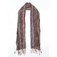 TU Womens Red Striped Scarf