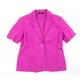 BM Collection Womens Pink Jacket Size 12 - Linen Look Jacket