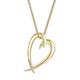 Shaun Leane Signature 18ct Yellow Gold Plated Sterling Silver Diamond Heart Necklace