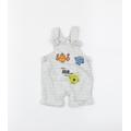 mr men Baby Grey Dungaree One-Piece Size 0-3 Months