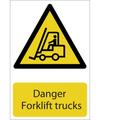 Draper Danger Forklift Trucks Sign