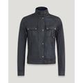 Belstaff Gangster Jacket Women's Waxed Cotton Dark Navy Size 44