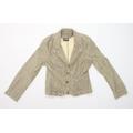 Real Clothing Womens Beige Corduroy Jacket Size 14