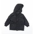 F&F Boys Black Rain Coat Coat Size 3 Years