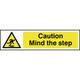 Scan Caution Mind The Step Sign