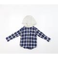 Carter's Boys Blue Check Basic Button-Up Size 4 Years