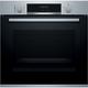 Bosch Series 4 Electric Single Oven with Added Steam Function - Brushed Steel