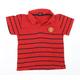 Manchester United Boys Red Striped Pullover T-Shirt Size M - Manchester United Football club