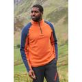 Ashbourne II Mens Half-Zip Fleece - Orange