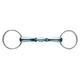 JP Korsteel Blue Steel Oval Link Loose Ring Snaffle Bit - 4.5"