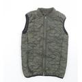 F&F Boys Green Camouflage Gilet Coat Size 6-7 Years