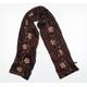 Accessorize Womens Brown Floral Scarf